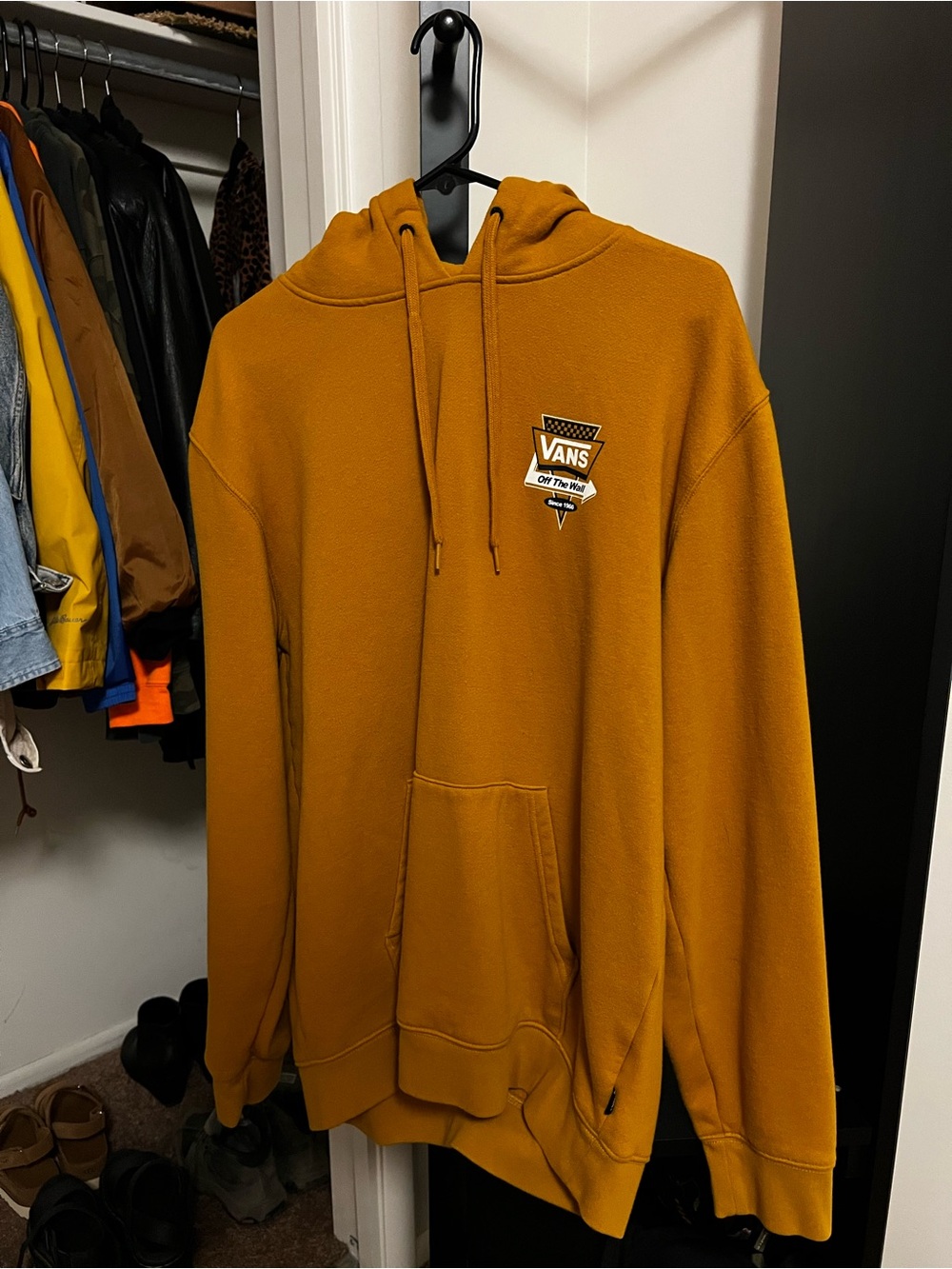 Vans Mustard Yellow 'Off The Wall' Pullover Hoodie - Picture 2 of 2